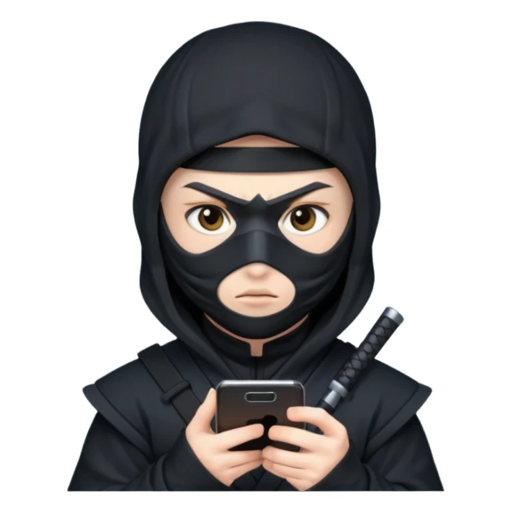 Social media ninja sticker
