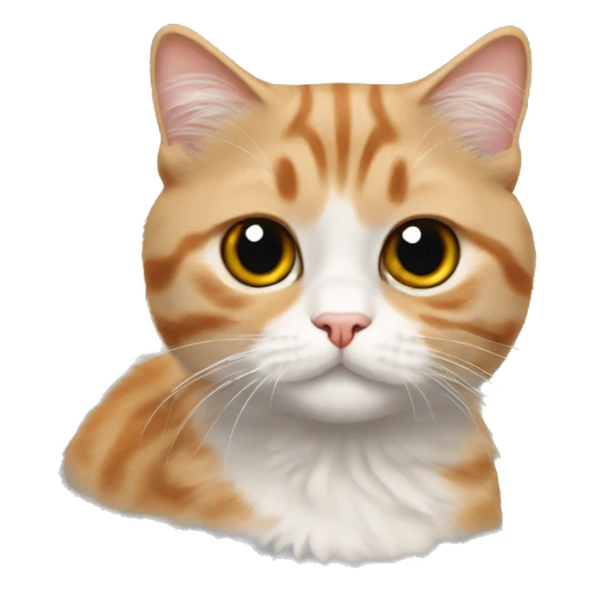 grey scottish fold cat with ginger mainecoon sticker