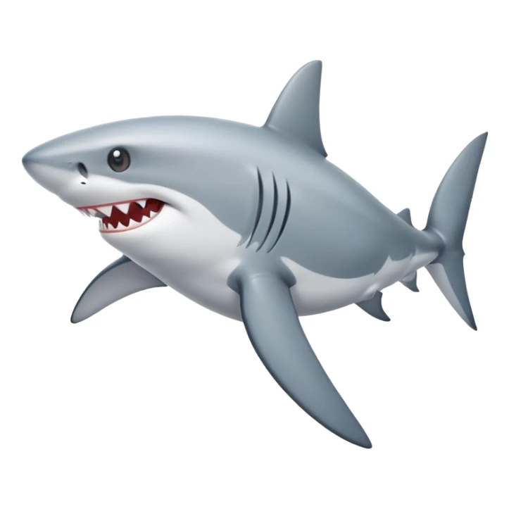 shark wearing shoes sticker