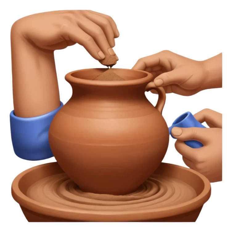 Pottery Workshop Hand sticker