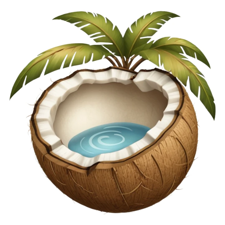 Beige Coconut aesthetic  sticker