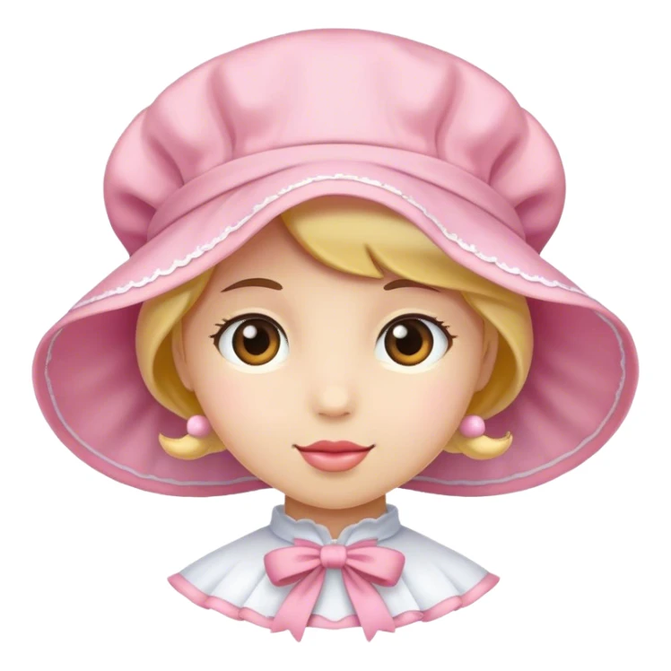 Pink bonnet sticker