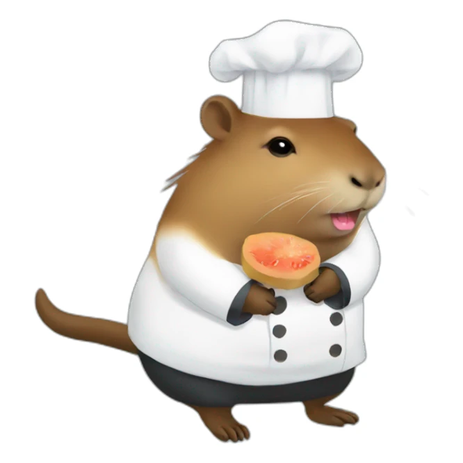 capybara doing a chef kiss sticker
