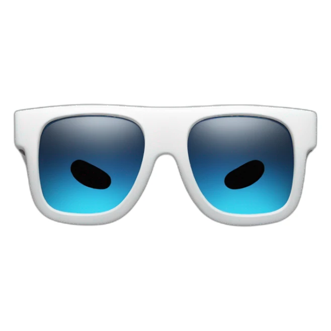 3d glasses sticker