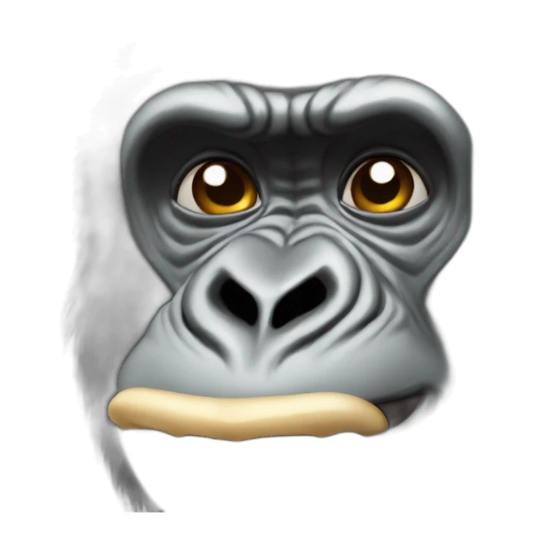 Gorilla farting sticker