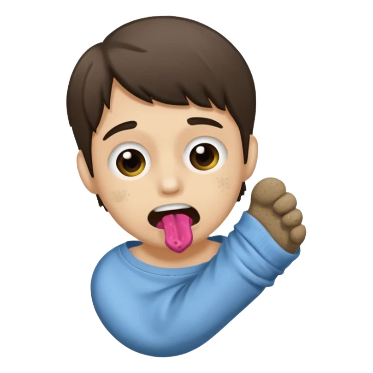 eating sock emoji sticker