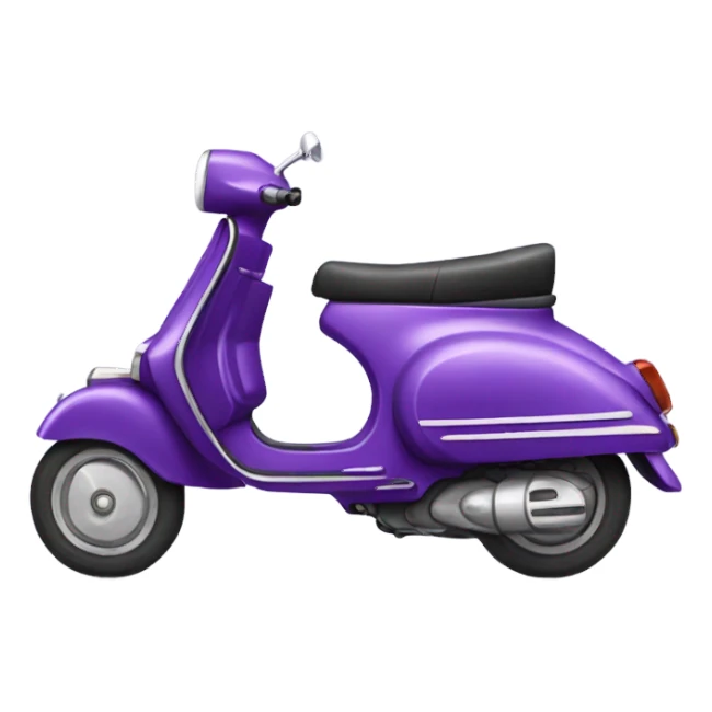 Purple Vespa  sticker