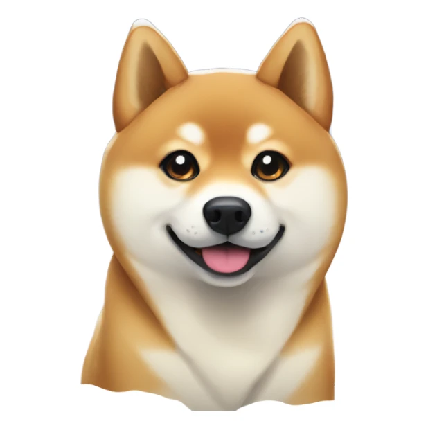 Shiba inu in the snow sticker