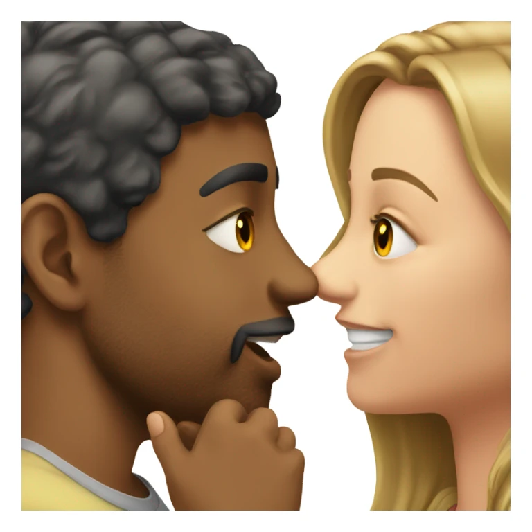 Guy kiss girls forehead  sticker