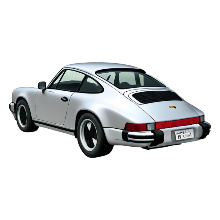 Porsche 911 at beach sticker