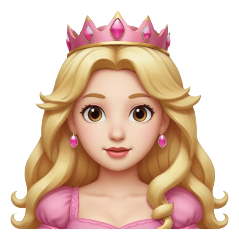 Princess peach head sticker
