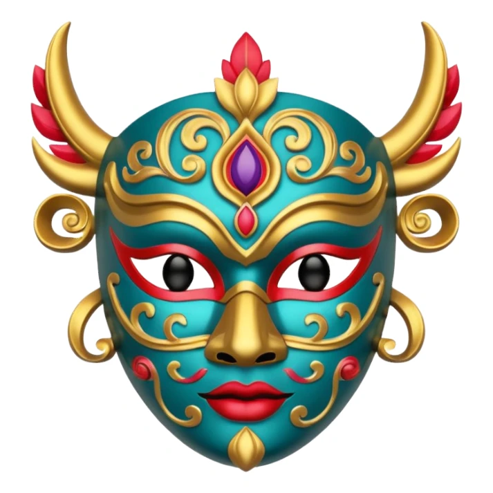 Festival Celebration Mask sticker
