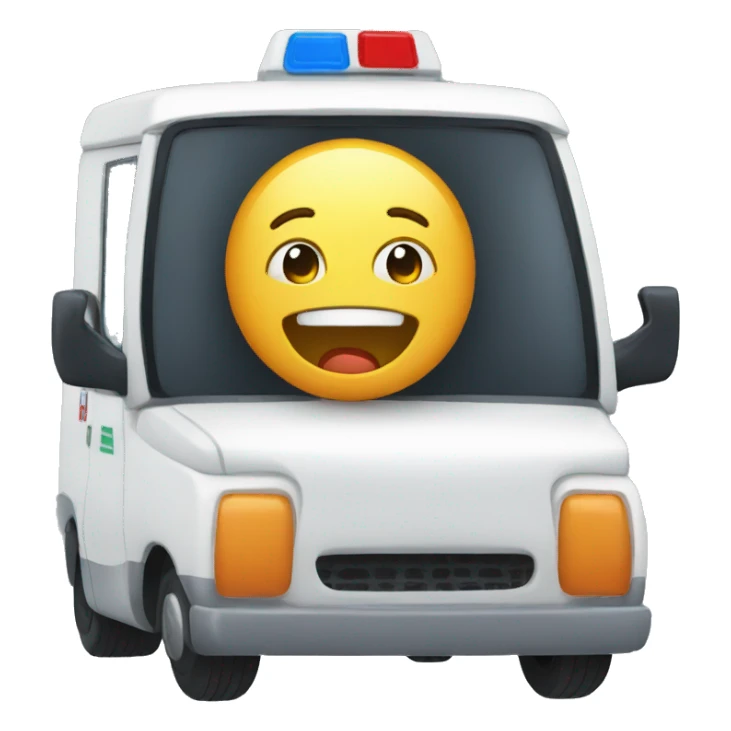 ambulance pleasure emotion sticker