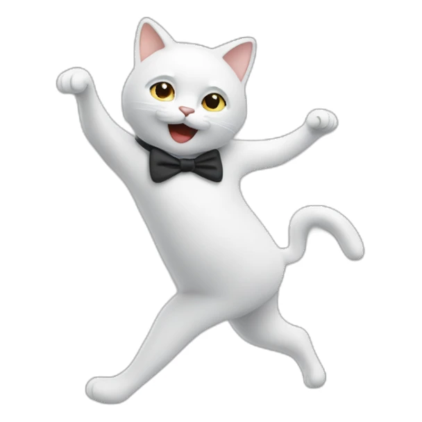Un chat qui danse sticker
