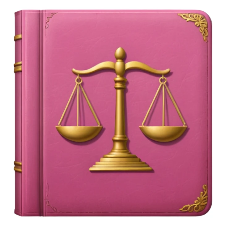 pink law book sticker