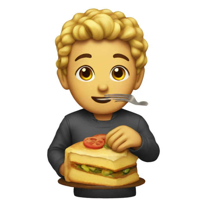 Eating torta sticker