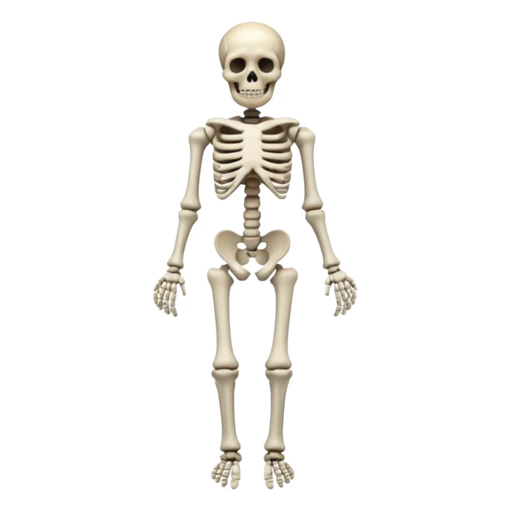 horror skeleton full body dead sticker