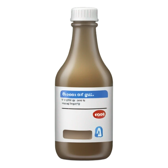 bottle of glue sticker