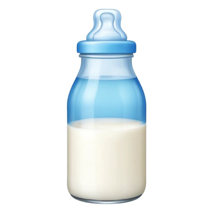 baby Milk bottle blue sticker