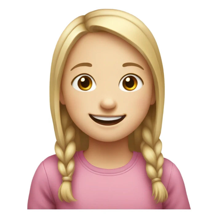 Down syndrome girl  sticker