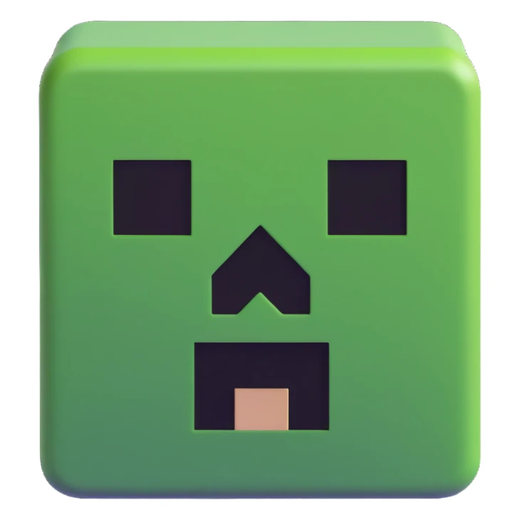 Minecraft creeper face sticker