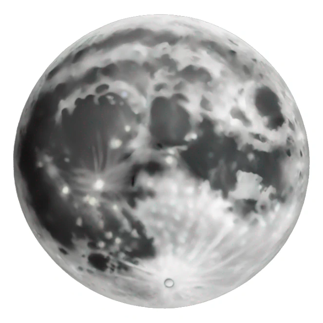 Realistic Moon  sticker