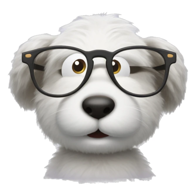 jellycat peanut with glasses sticker
