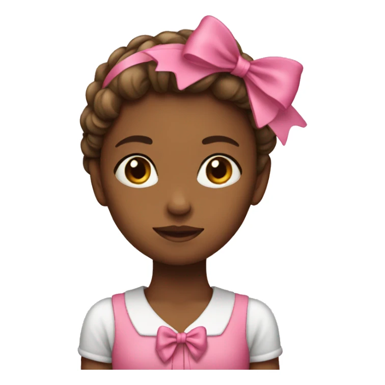 Girl whit bow sticker
