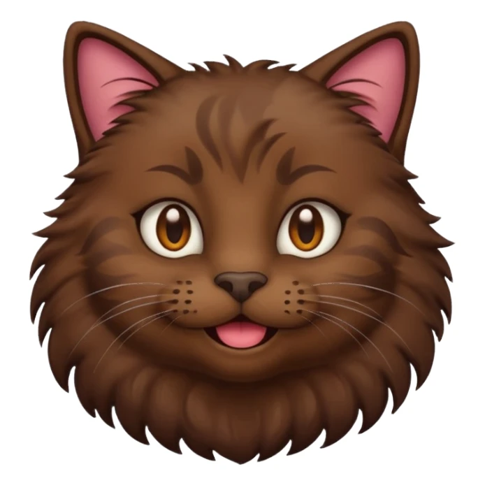 Emoji de gata morenita  sticker