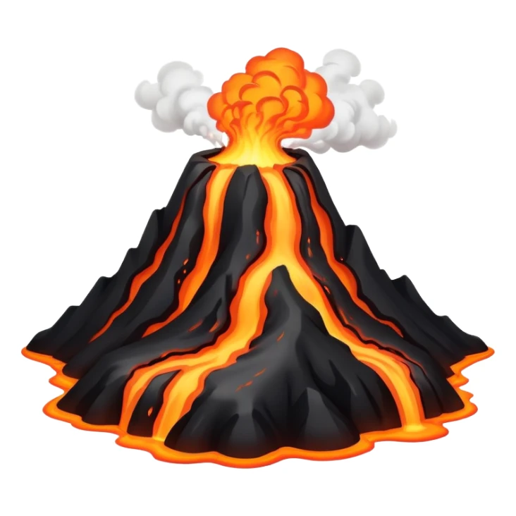 Hawaiian volcano scenery sticker
