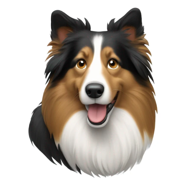 Un pastor collie tricolor sticker