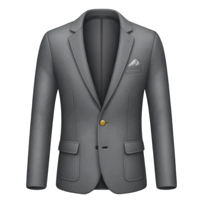 grey blazer suit coat sticker