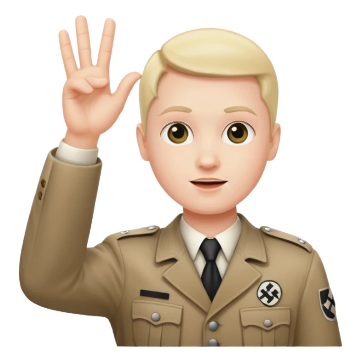Nazi salute sticker