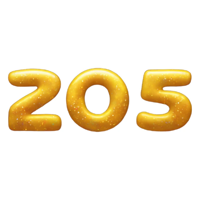 Fireworks with this text : 2025 sticker