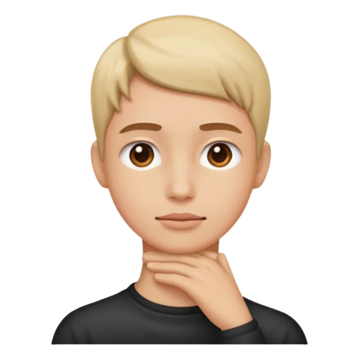 Person holding their neck  sticker