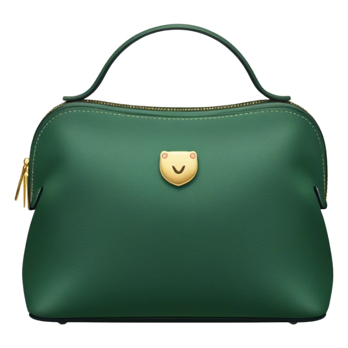 Dark green cosmetic bag sticker
