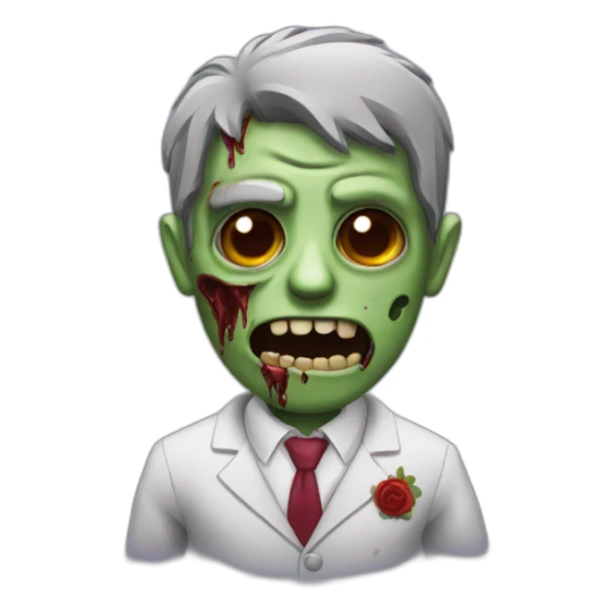 zombie suit sticker