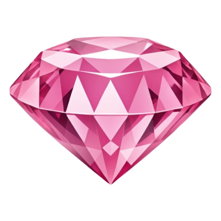 Pink diamond emoji sticker