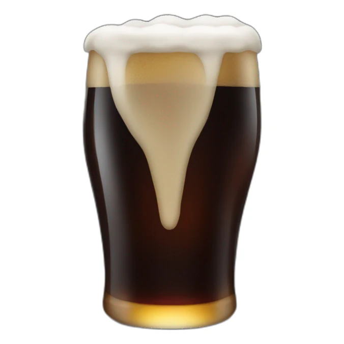 Dark beer sticker