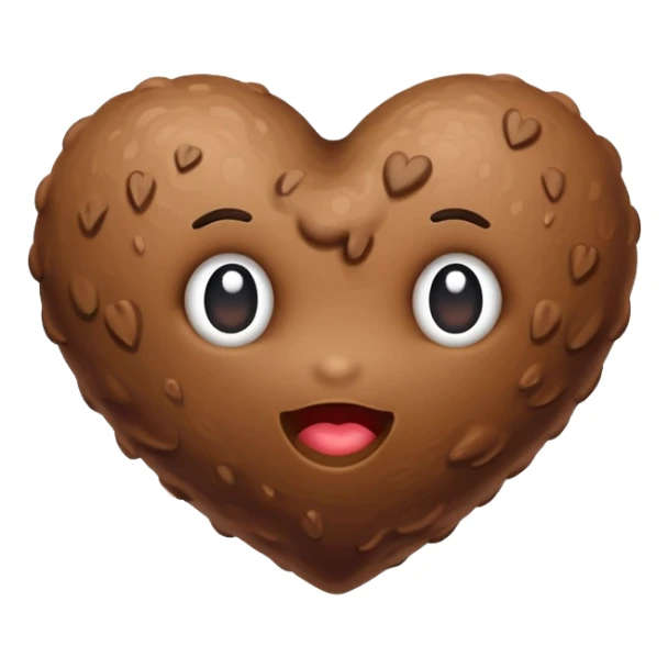 heart shaped poop  sticker