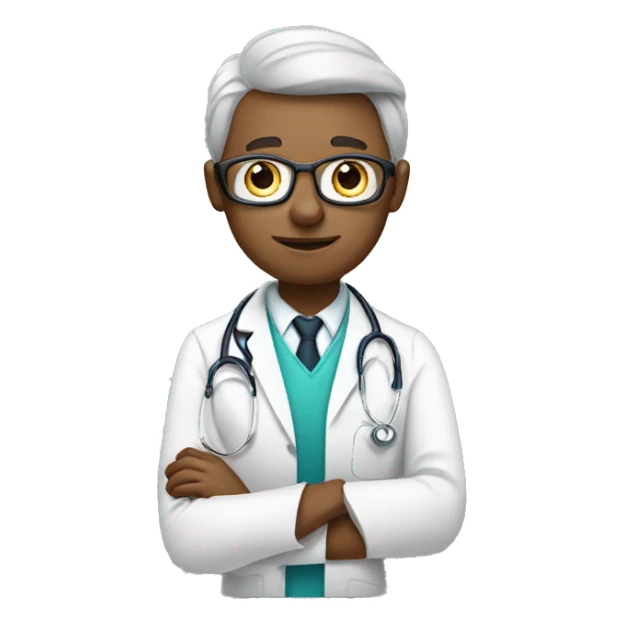 doctor making a diagnosis sticker