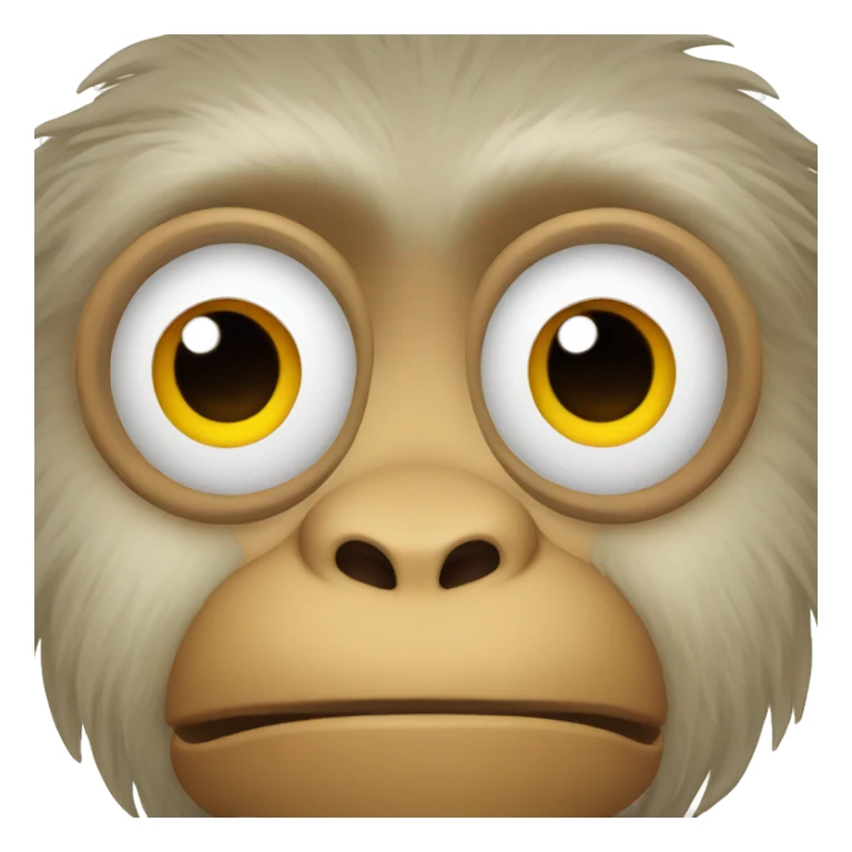monkey designer face sticker