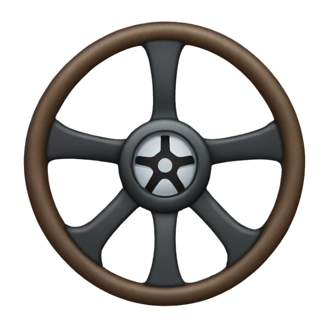 steering wheel, emot sticker