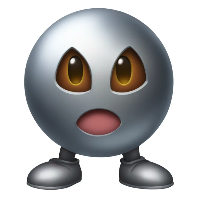 Metal Kirby ball sticker
