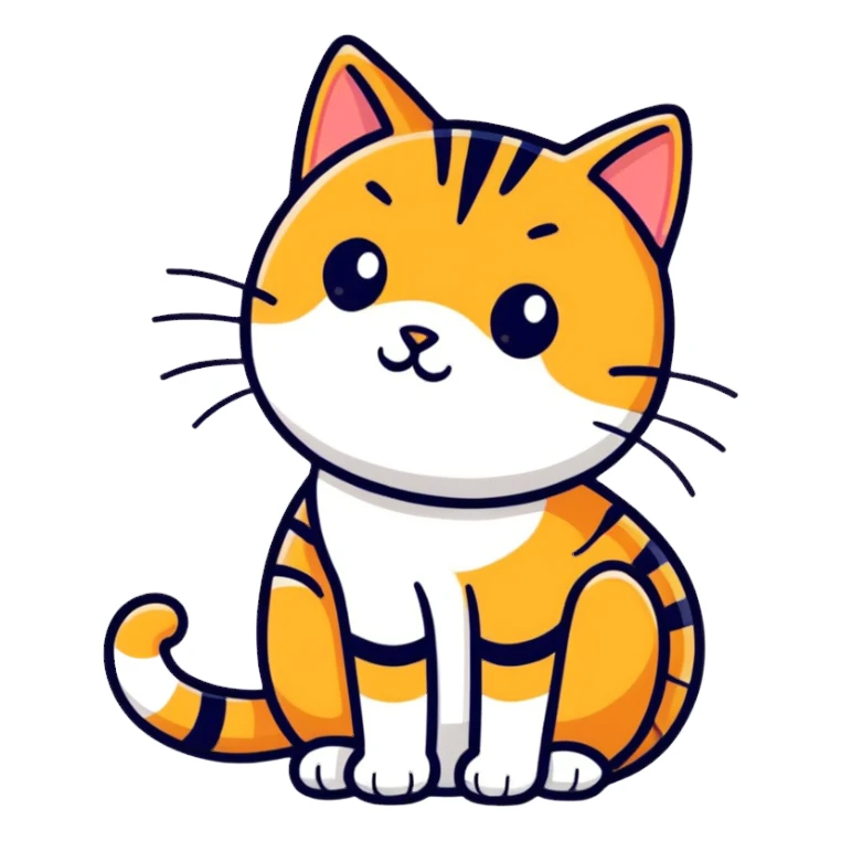 Gato atigrado  sticker