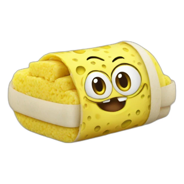 sponge bob burrito sticker