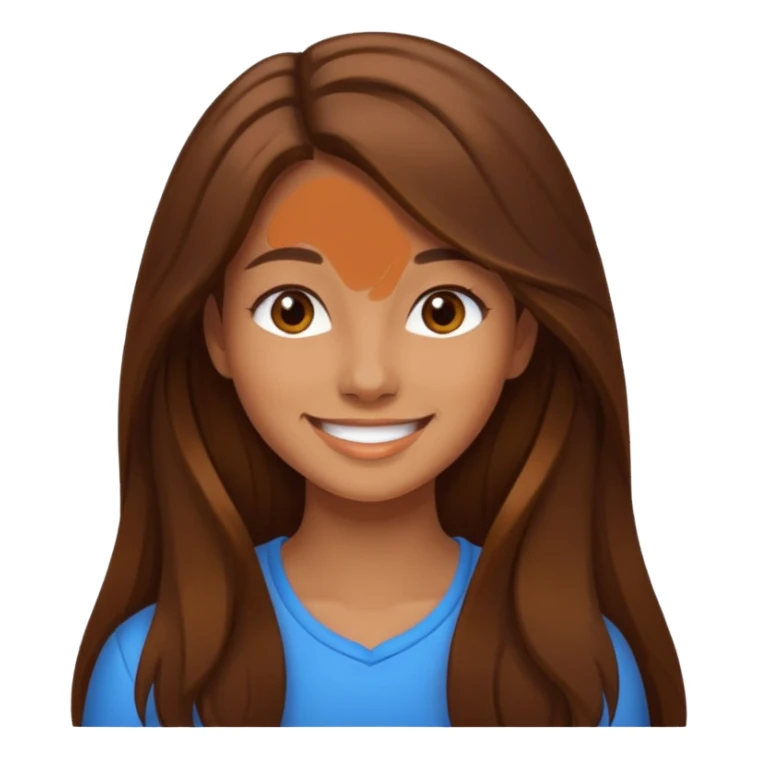 Chica joven pelo sé mi largo sticker