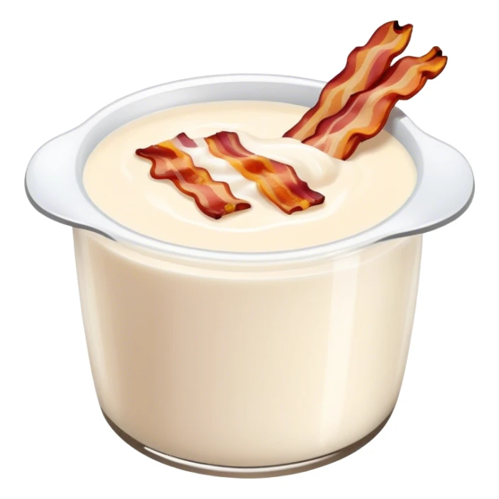 Bacon dip in milk sticker