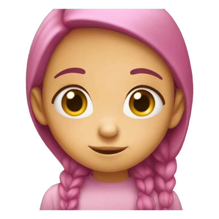 Shy bashful girl sticker