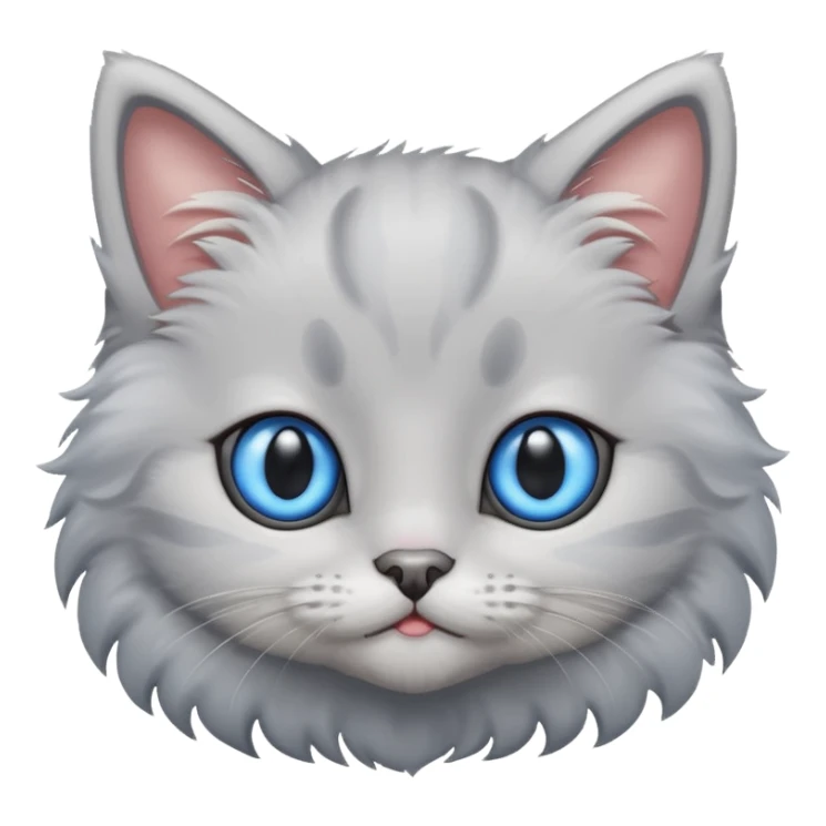 A grey kitten sticker